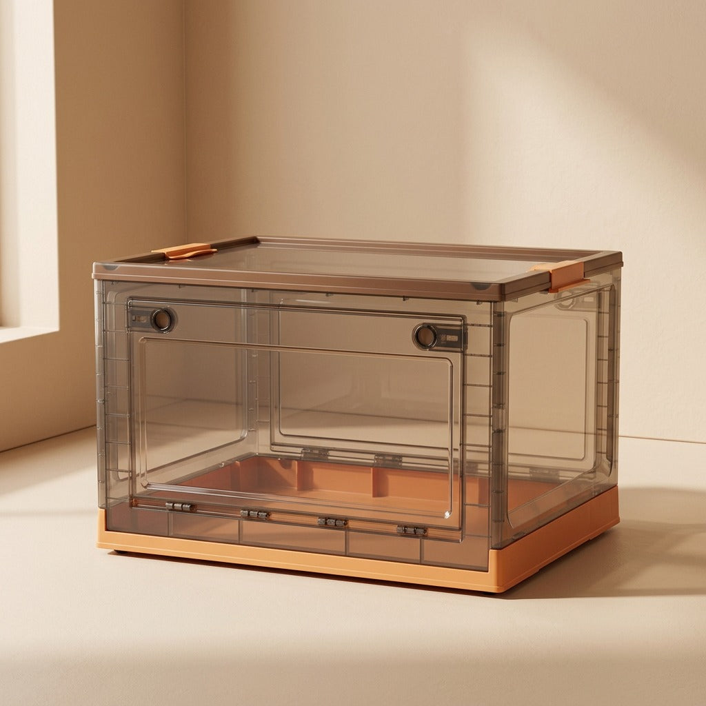 Panefold™ Foldable Transparent Plastic Storage Box