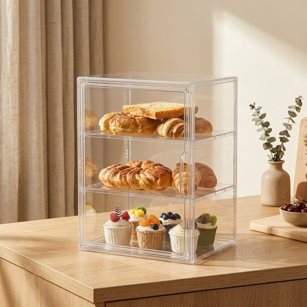 Peekbox™ Transparent PET Storage and Display Box in a calm home setting