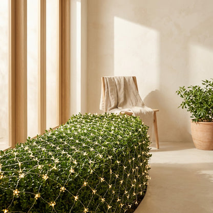 Petalnet™ Flower-Shaped LED Net Lights in a calm home setting