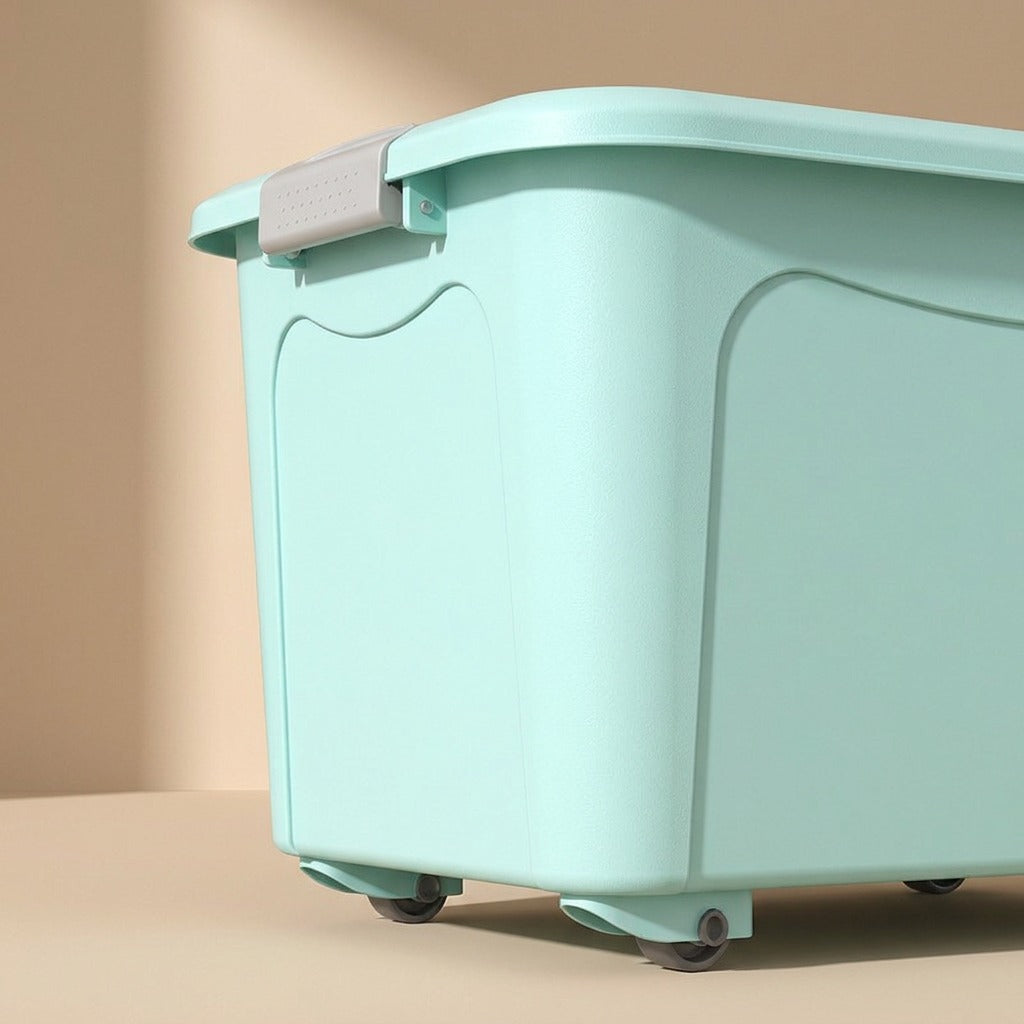 Roombin™ Extra Large Plastic Toy Storage Box, material and detail close-up