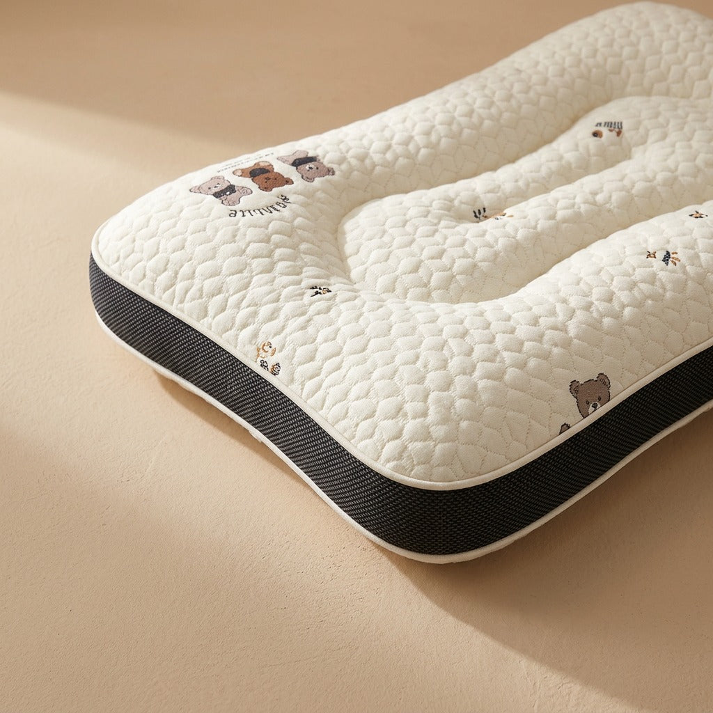Roundly™ Kids Rectangle Sleep Pillow, material and detail close-up