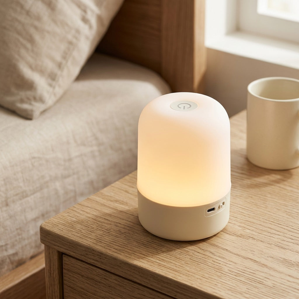 Softdusk™ Touch-Activated Night Light, styled close view