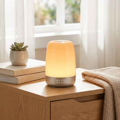 Sunriseglow™ Sunrise Alarm Night Light in a calm home setting
