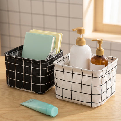 Tidyfold™ Foldable Desktop Storage Box Organizer, styled close view