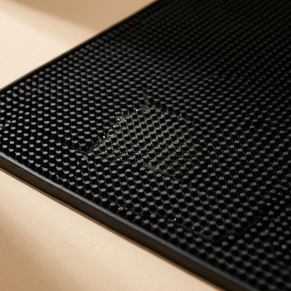 Barridge™ PVC Bar Draining Mat and Drink Coaster, material and detail close-up