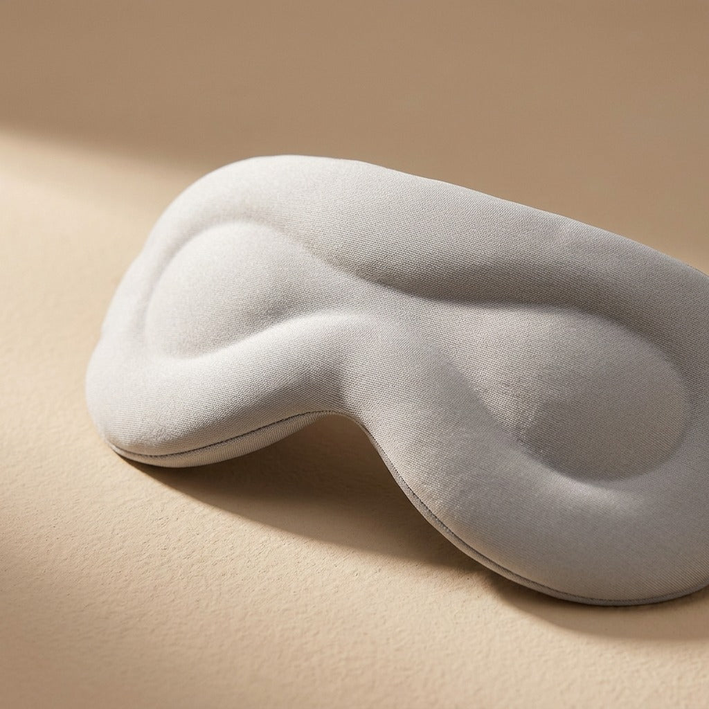 Cooldream™ Ice Silk Light-Blocking Eye Mask, material and detail close-up