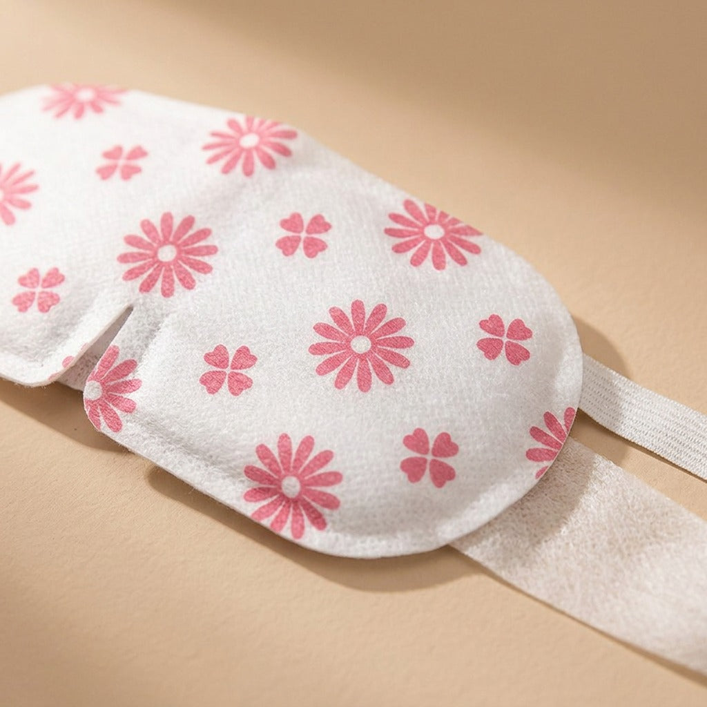 Heatnap™ Self-Heating Steam Eye Mask, material and detail close-up