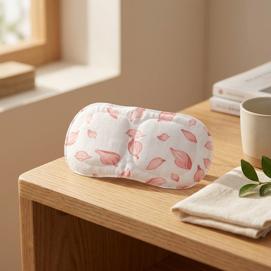 Heatnap™ Self-Heating Steam Eye Mask, styled close view