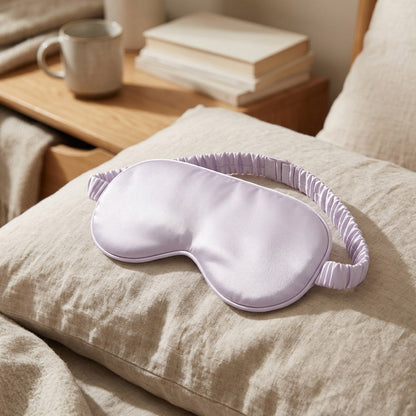 Dreamsilk™ Faux Silk Sleep Eye Mask, styled close view