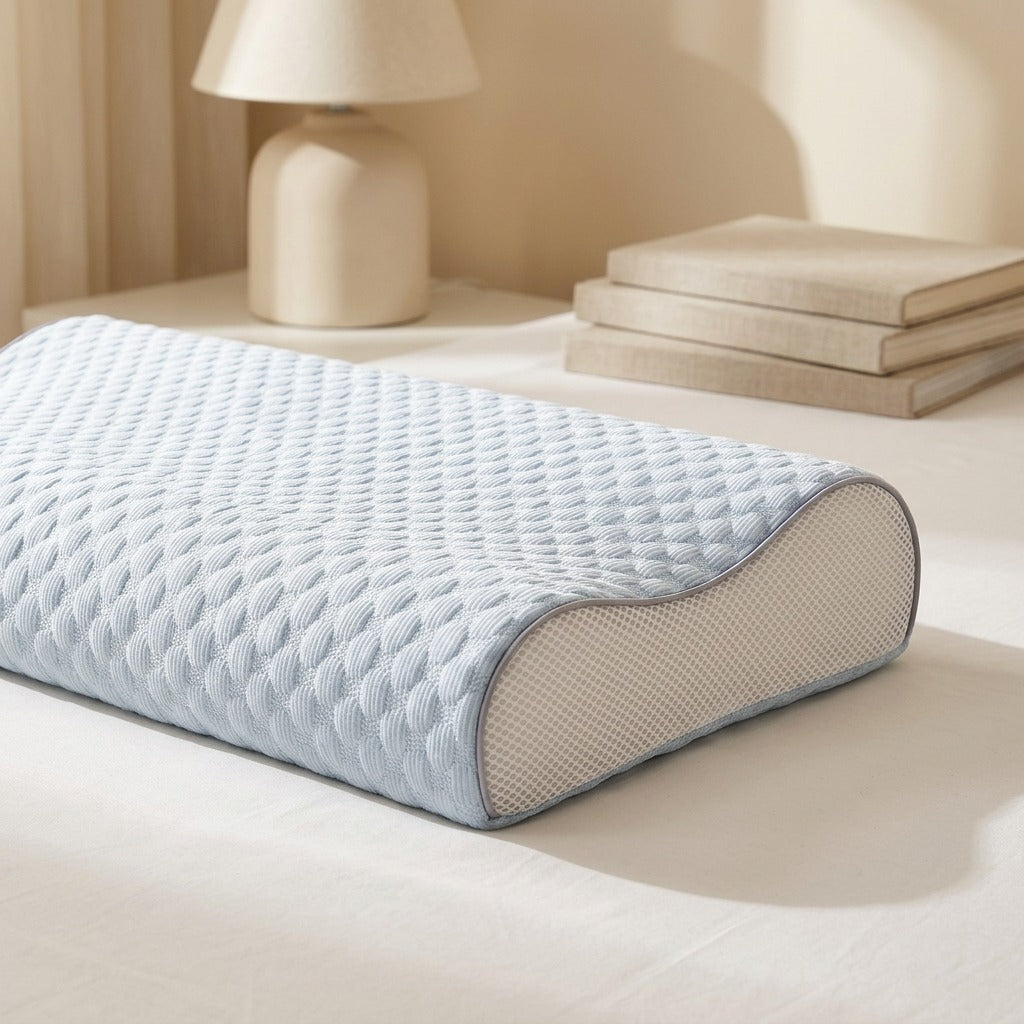 Drizzeen™ Cool Thin Pillowcase Cover, styled close view