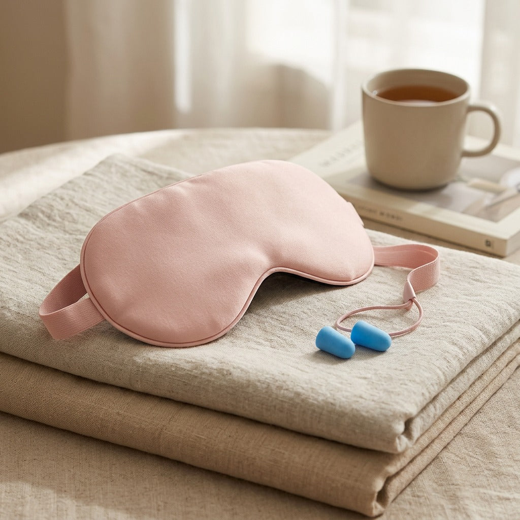 Drowseband™ Memory Foam Eye Mask, styled close view