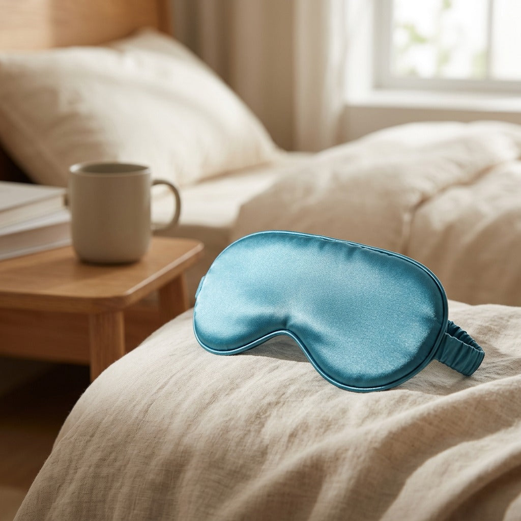 Drowseweave™ Spandex Eye Mask, styled close view
