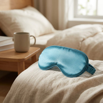 Drowseweave™ Spandex Eye Mask, styled close view