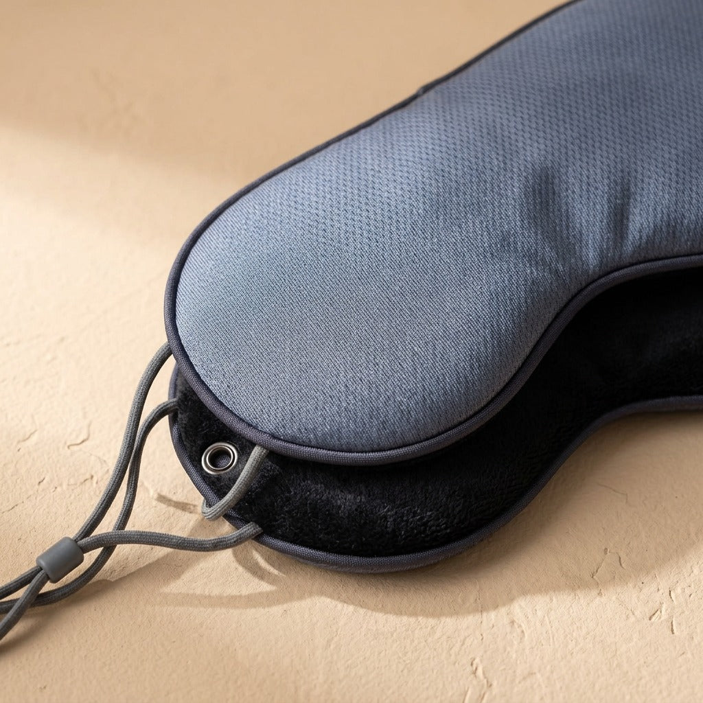 Dualveil™ Double-Sided Warm And Cool Sleep Eye Mask, material and detail close-up
