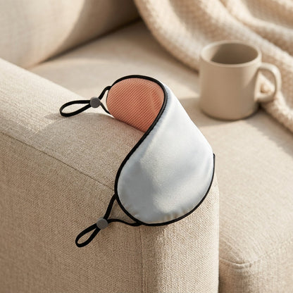 Duosense™ Double-Sided Warm Cool Sleep Eye Mask, styled close view