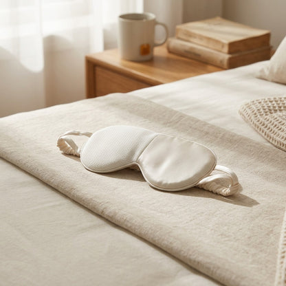 Duotone™ Warm and Cool Sleep Eye Mask, styled close view