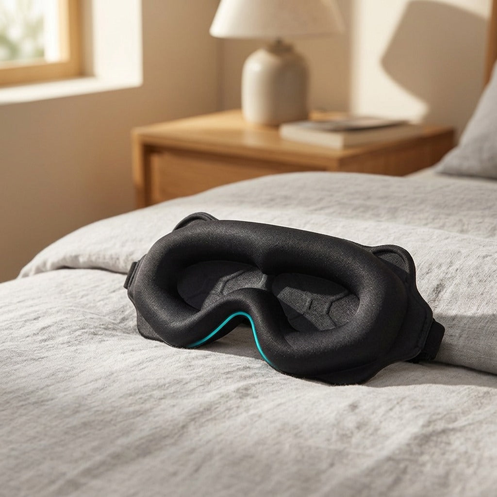 Duskrest™ 3D Shading Sleep Eye Mask, styled close view