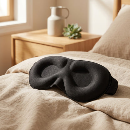 Duskfoam™ Memory Foam Sleep Mask to Relieve Eye Fatigue, styled close view