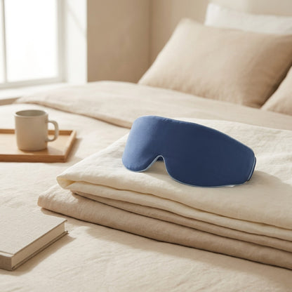 Duskwell™ Blackout Deep Sleep Eye Mask, styled close view