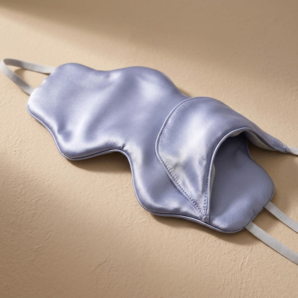 Duskwrap™ Silk Eye Mask for Sleep, material and detail close-up