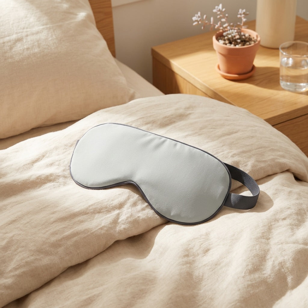 Frostfold™ Spandex Eye Mask in a calm home setting