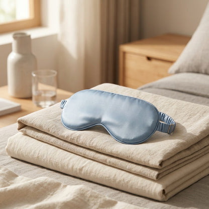 Frostlid™ Ice Silk Eye Mask for Sleep, styled close view