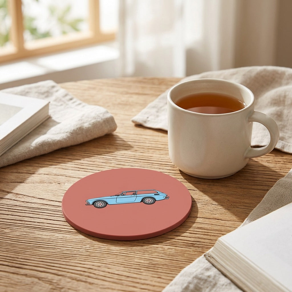Heatsip™ PVC Soft Rubber Heat Insulation Coaster, styled close view