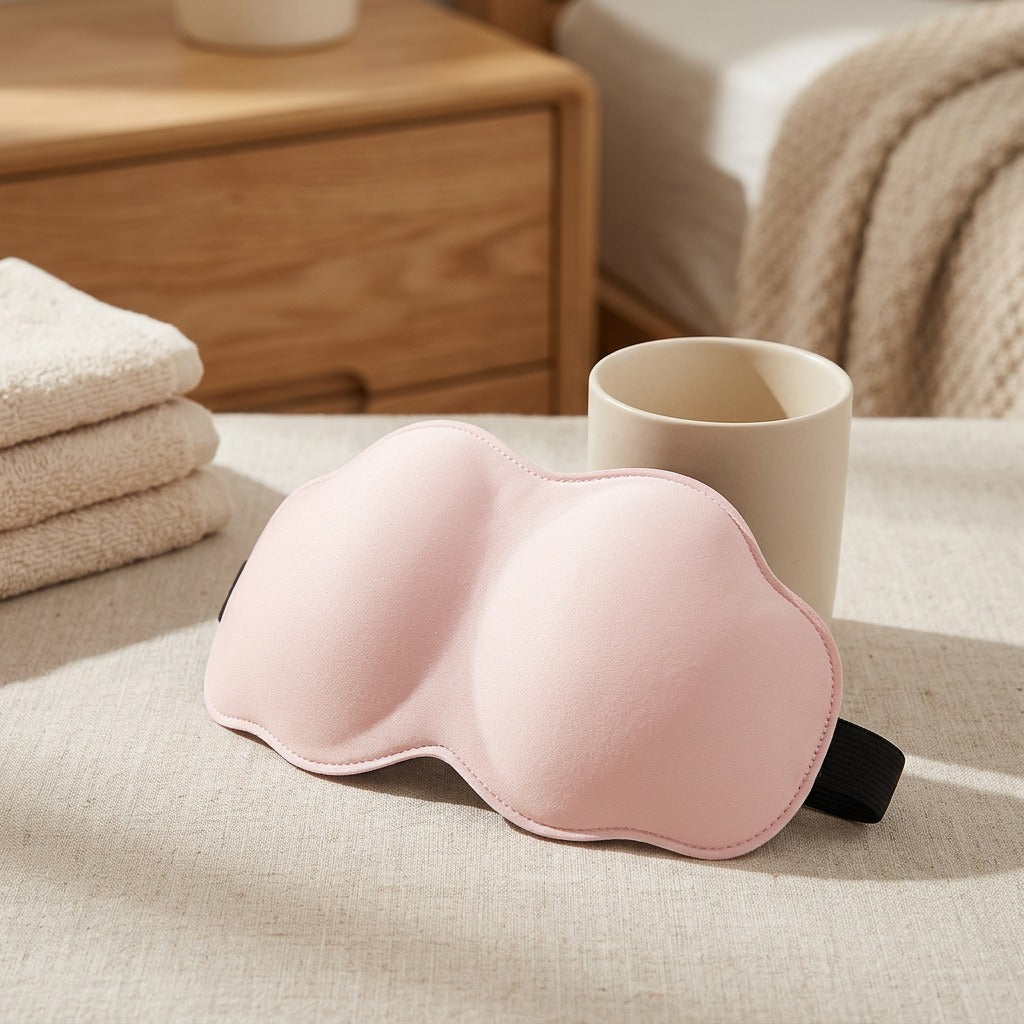 Icesilk™ 3D Ice Silk Sleep Eye Mask, styled close view