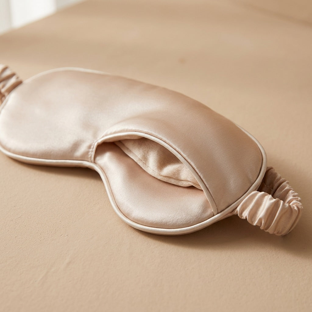 Leafhush™ Mugwort Leaf Sleep Mask, material and detail close-up