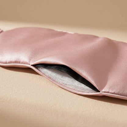 Lushdream™ Silk Eye Mask for Sleep, material and detail close-up