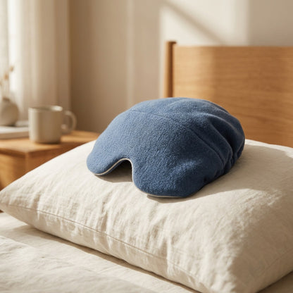 Merinosoft™ Australian Wool Sleep Cap Eye Mask, styled close view