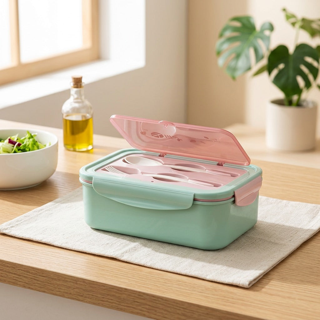 Microwarm™ Microwave-Heating Lunch Box in a calm home setting