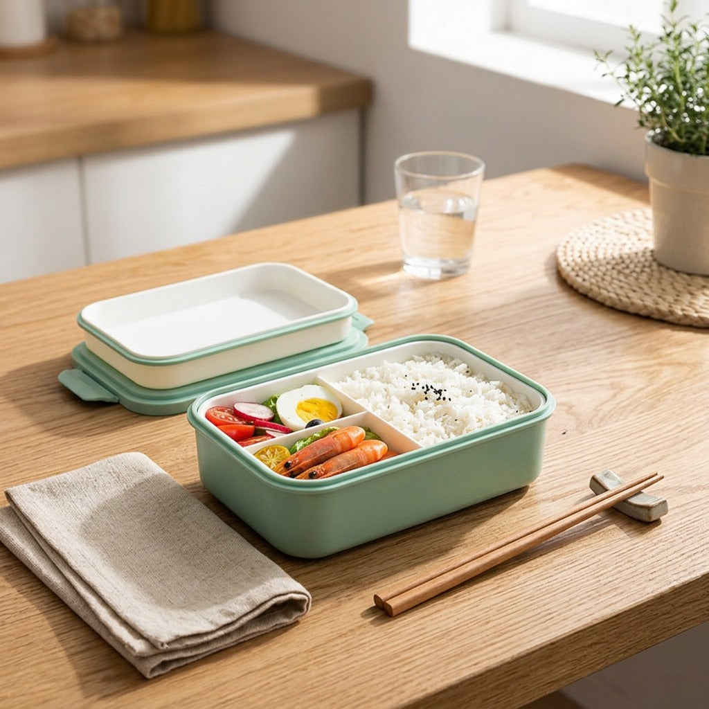 Microwarm™ Microwave-Heating Lunch Box, styled close view