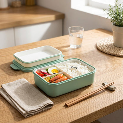 Microwarm™ Microwave-Heating Lunch Box, styled close view