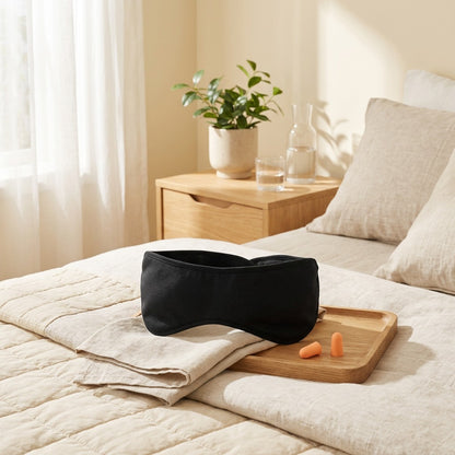 Naptuck™ Cotton Print Eye Mask For Sleep in a calm home setting