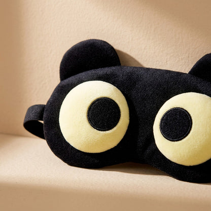 Naptoon™ Polyester Cartoon Eye Mask, material and detail close-up