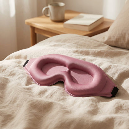 Nightcocoon™ 3D Blackout Eye Mask, styled close view