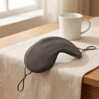 Nightglide™ Breathable Double-Sided Ice Silk Eye Mask, styled close view