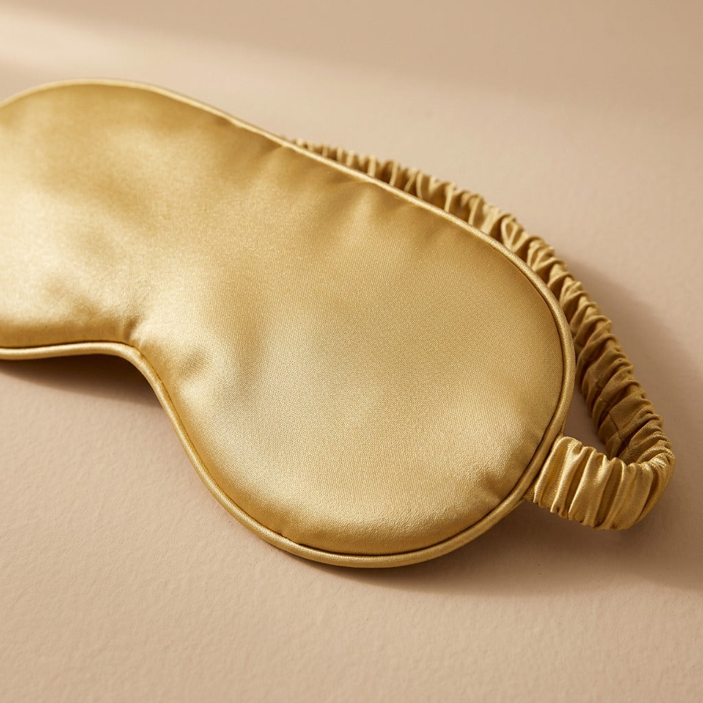 Nightlull™ Ice Silk Sleep Eye Mask, material and detail close-up