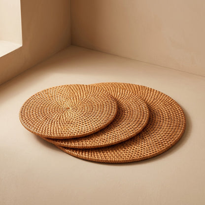 Rattanloom™ Rattan Round Table Mat