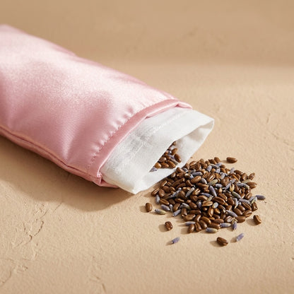Restbloom™ Lavender Cassia Yoga Eye Pillow, material and detail close-up