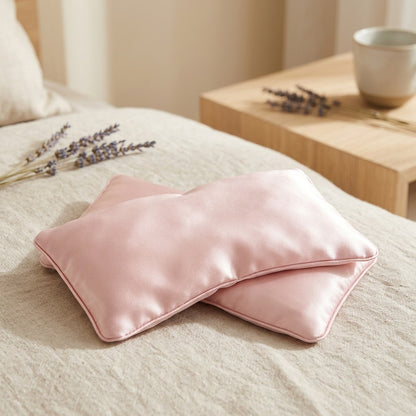Restbloom™ Lavender Cassia Yoga Eye Pillow in a calm home setting