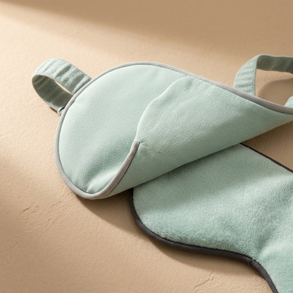 Restwave™ Dual-Sided Warm and Cool Sleep Eye Mask, material and detail close-up