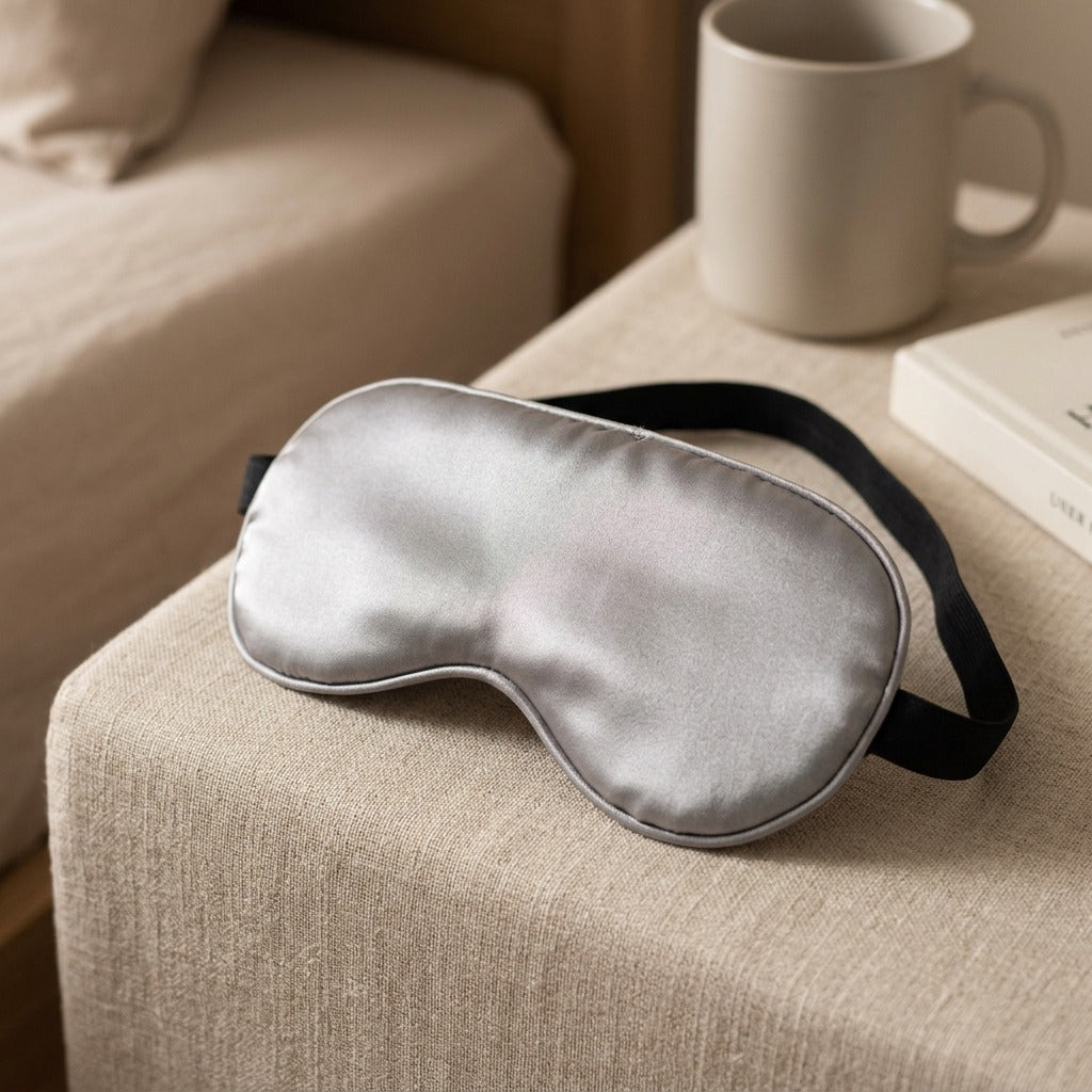 Shadeheat™ Polyester Shading Eye Mask, styled close view