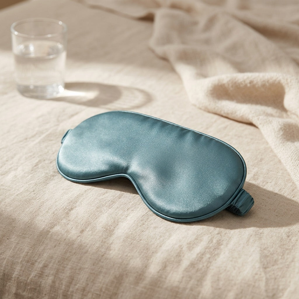 Shadenap™ Polyester Eye Mask, styled close view
