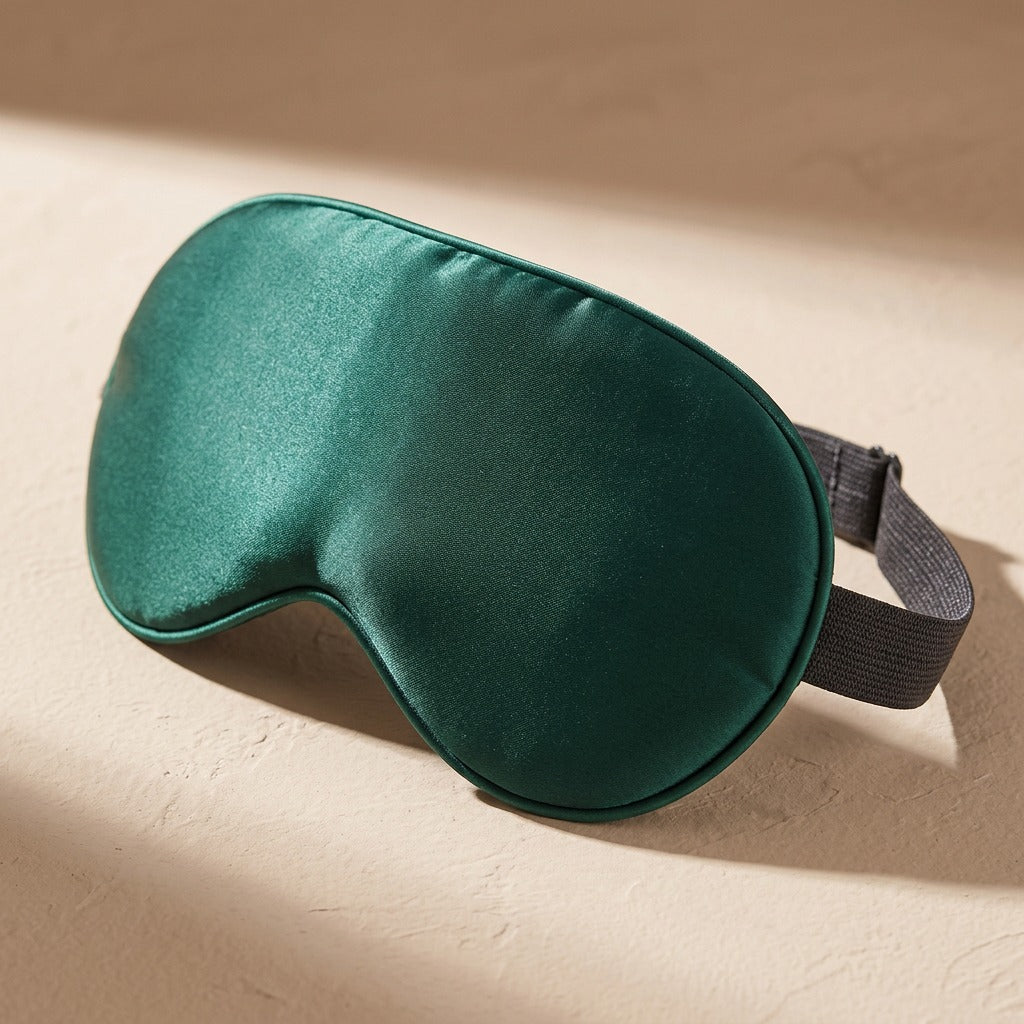 Silkora™ Mulberry Silk Sleep Mask, material and detail close-up