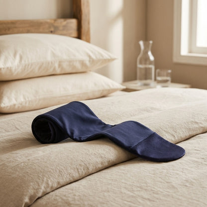 Silkslumber™ Ice Silk Sleeping Eye Mask, styled close view