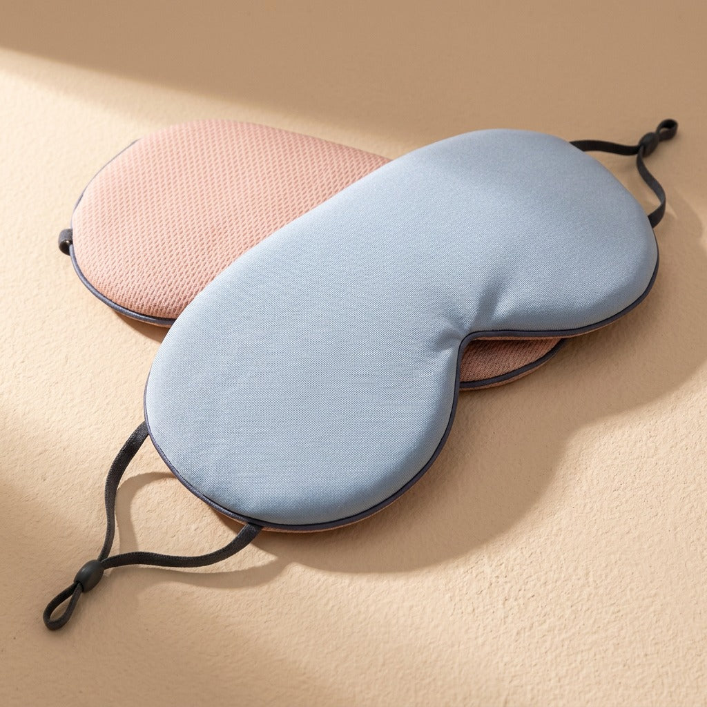 Silkumber™ Ice Silk Double-Sided Sleep Mask, material and detail close-up
