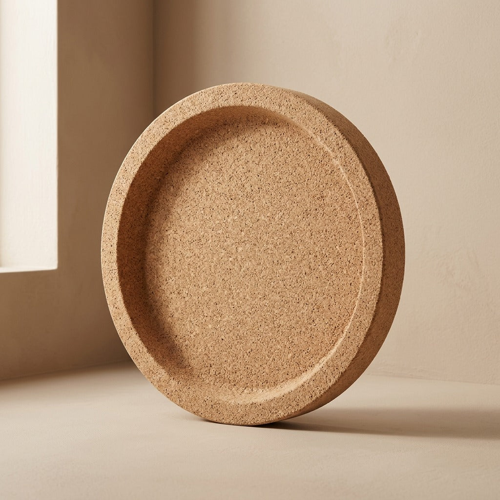 Sipcove™ Round Cork Coaster with Printed Logo