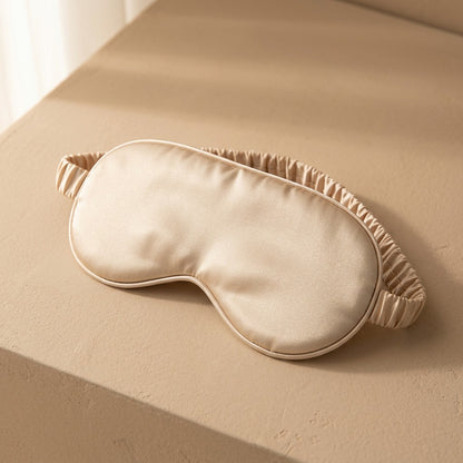 Sleepshade™ Light-Blocking Polyester Eye Mask, material and detail close-up